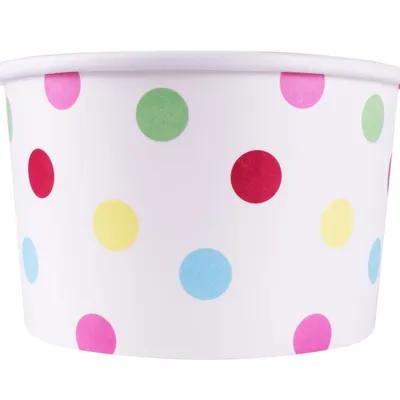Food Container Base 20 OZ Assorted Dots Leak Resistant 600/Case