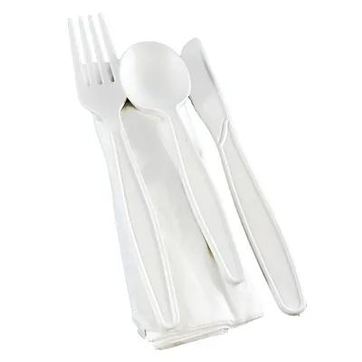 Victoria Bay 4PC Cutlery Kit PSM With Napkin,Fork,Knife,Spoon 250/Case