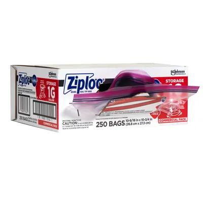 Ziploc® Bag 1 GAL Plastic 1.75MIL With Zip Seal Closure 250/Case