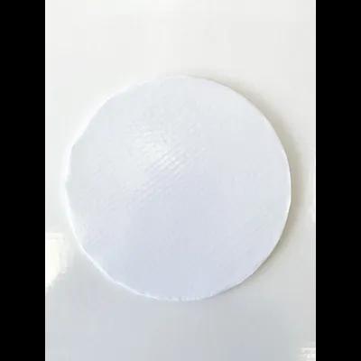 Cake Board 12X0.5 IN Paperboard White Round Embossed 12/Case