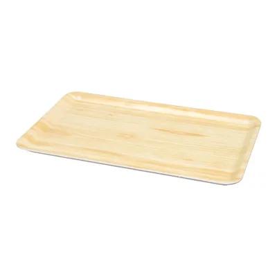 16S Meat Tray Polystyrene Foam Wood Grain 300/Case