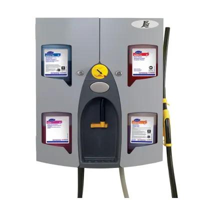 J-Fill® Quattro-Select® Chemical Management System 4 Product Steel Gray Wall Mount, Locking 1/Each