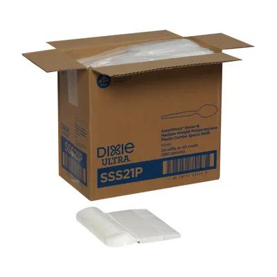 Dixie® Ultra SmartStock® Spoon Plastic White Medium Weight 960/Case