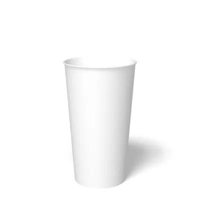Hot Cup 20 OZ Single Wall Poly-Coated Paper White 800/Case