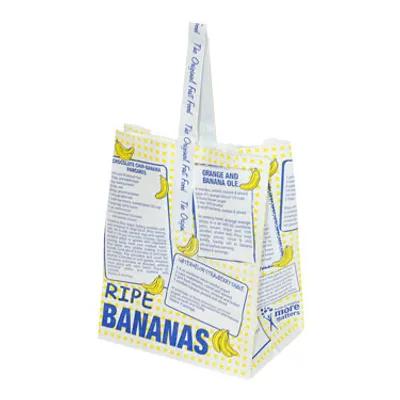 Home-Toter® Banana Bag Paper White Yellow Tote 500/Case
