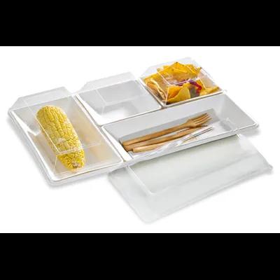 Take-Out Container Hinged 5.19X5.19X1.22 IN Plastic Clear Square 100 Count/Case