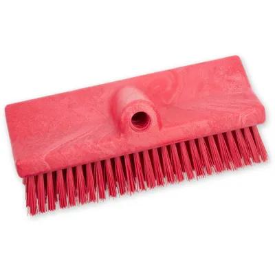 Sparta® Deck Brush 10 IN Plastic Red Color Coded Bi-Level 1/Each