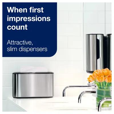 Tork Xpress H23H2 Paper Towel Dispenser 4.56X12.68X7.92 IN Stainless Steel Plastic Countertop Silver Multifold 1/Each