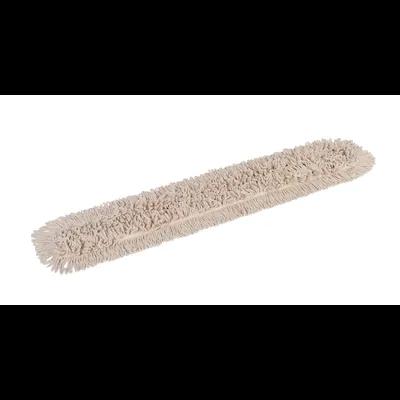Bristles Dust Mop 48X5 IN White Synthetic Fiber 4PLY Loop End Disposable 1/Each