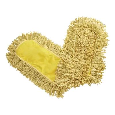 Trapper® Dust Mop 36X5 IN Yellow Synthetic Fiber Loop End Launderable 1/Each