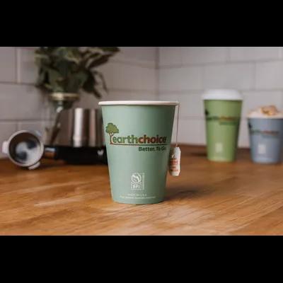 EarthChoice® Hot Cup 12 OZ Paperboard PLA Teal 1000/Case