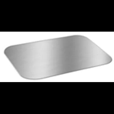 Lid Flat 12X6 IN Foil-Lined Paper Silver White Rectangle For 3LB Pan Laminated 250/Case