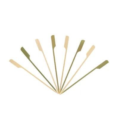 Food Skewer Paddle Pick 6 IN Bamboo Assorted Brown 1000/Case