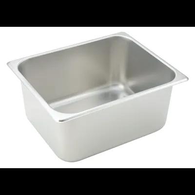 Steam Table Pan 1/2 Size 6 IN Stainless Steel Rectangle 1/Each