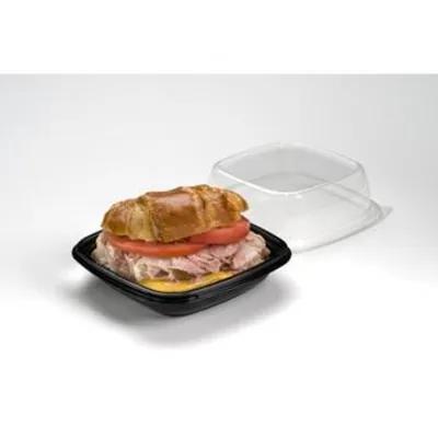 Lid Dome 6X6 IN PET Clear Square For Container 300/Case