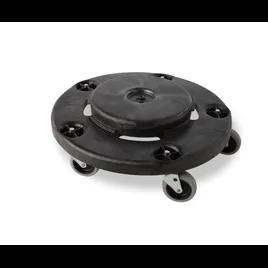 Brute® Trash Can Dolly 18.25X18.25X6.63 IN 250 LB Black Resin Round 1/Each