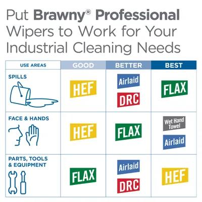 Brawny® Professional Cleaning Towel 13X9.9 IN 1 Orange Centerpull Disposable All Purpose 200 Sheets/Roll 2 Rolls/Case