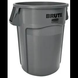 Brute® 1-Stream Trash Can 24X24X31.5 IN 44 GAL 176 QT Gray Round Resin Self-Venting Stationary Food Safe 1/Each