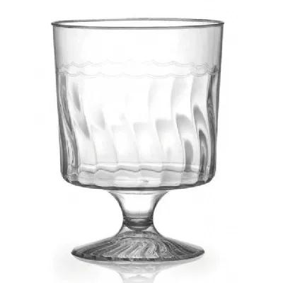 Flairware Cup Goblet Wine 8 OZ Plastic Clear 96/Case
