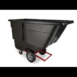 Utility Tilt Truck 32X69X43.75 IN 1 Cubic Yard Black Red Resin FDA Approved Rotomolded 1/Each