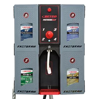 Fast Draw® Pro Chemical Management System 4 Product Metal Gray Black Red Wall Mount, Locking 1/Each