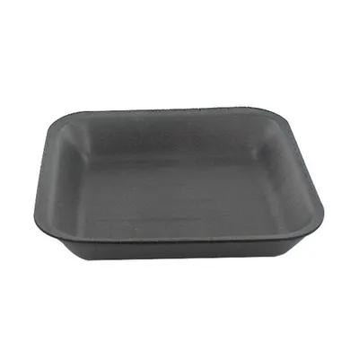 Dyne-A-Pak 4PL Meat Tray 9.125X7.125X1.25 IN Polystyrene Foam Black 400/Case